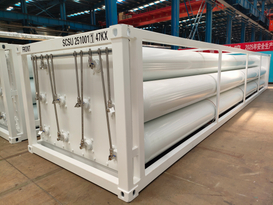 Contenedor deslizante de tubo gigante de 10 tubos y 40 pies